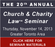 20th Annual Church & Charity Law Seminar